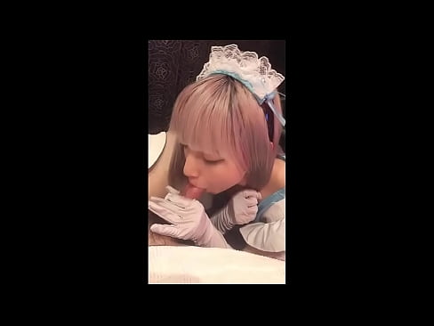 ❤️ Japonski idol [mayuka], kostum francoske služkinje, 1. del, fafanje in onaniranje z losjonom ️❌ Super pornič pri nas